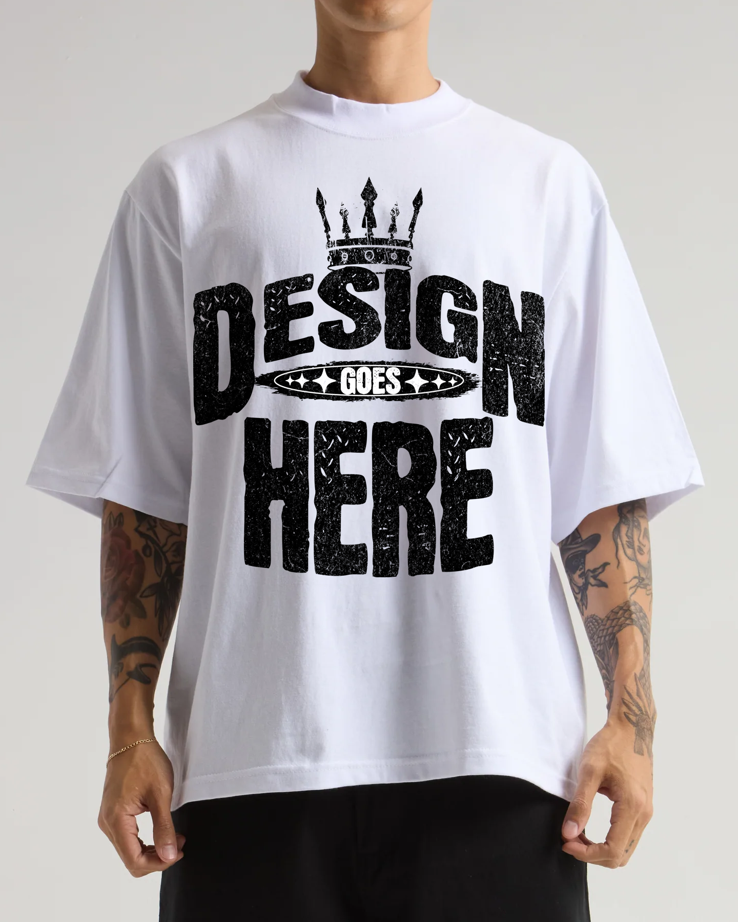 Shakawear 7.5 oz Max Heavyweight Oversized Tee w/ Print